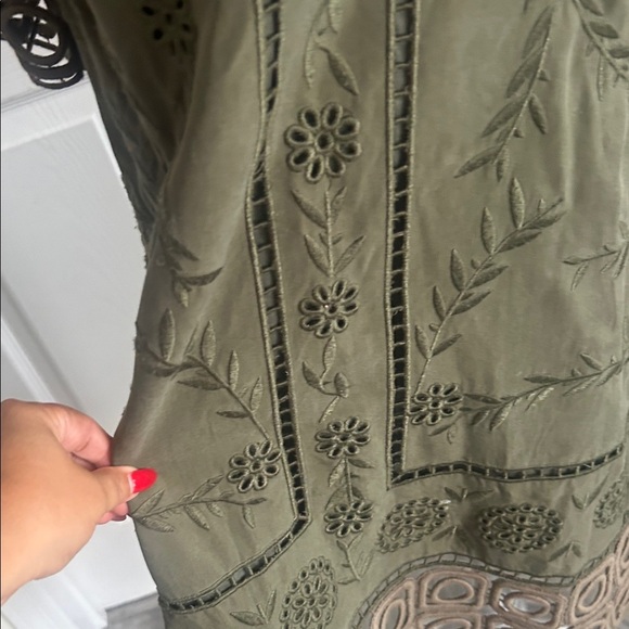 Sea New York Olive Green Mini Dress size 0 - Picture 6 of 16